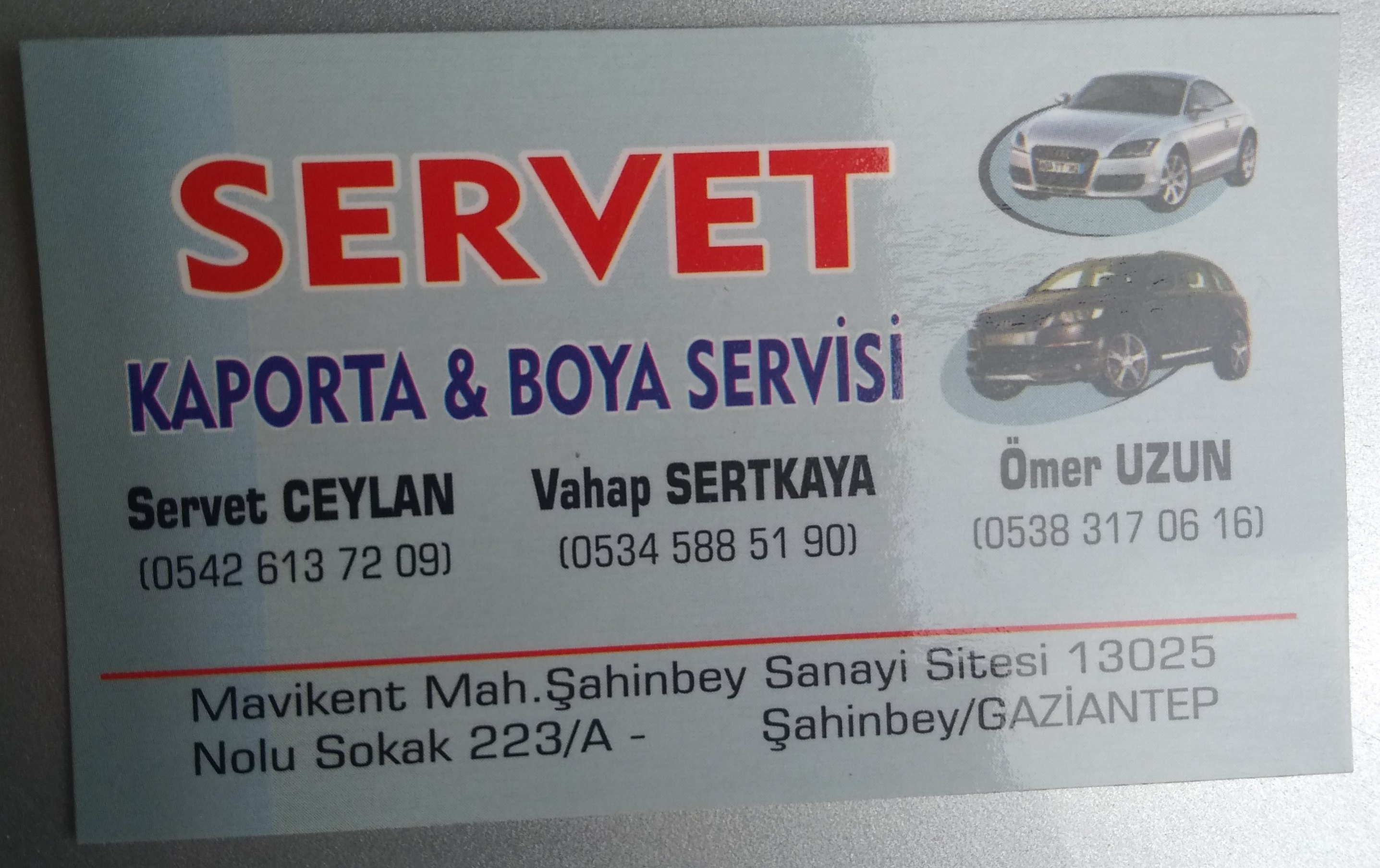 Servet Oto Kaporta ve Boya Servisi