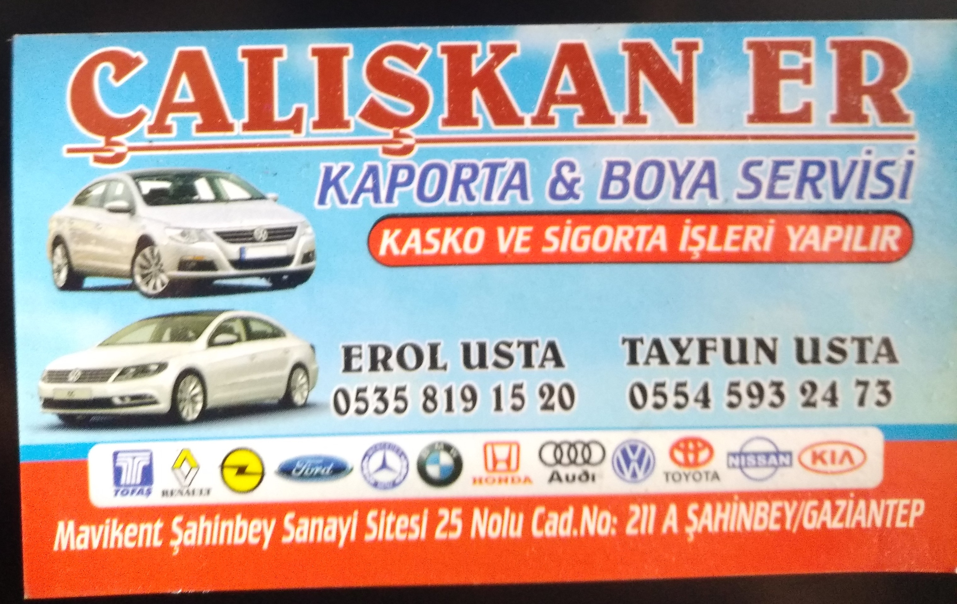 Çalışkaner Oto Kaporta ve Boya