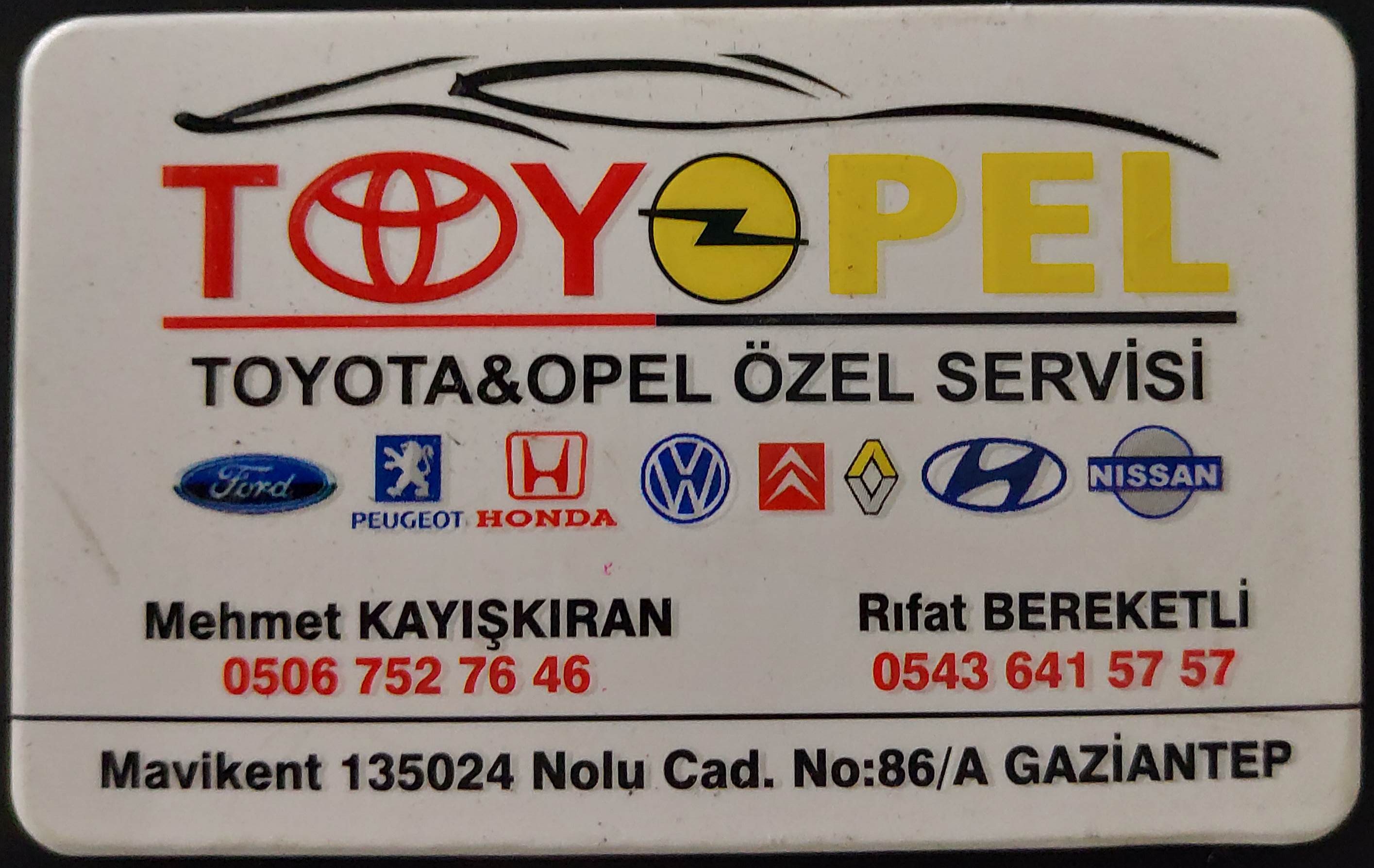 TOYOPEL Özel Servis