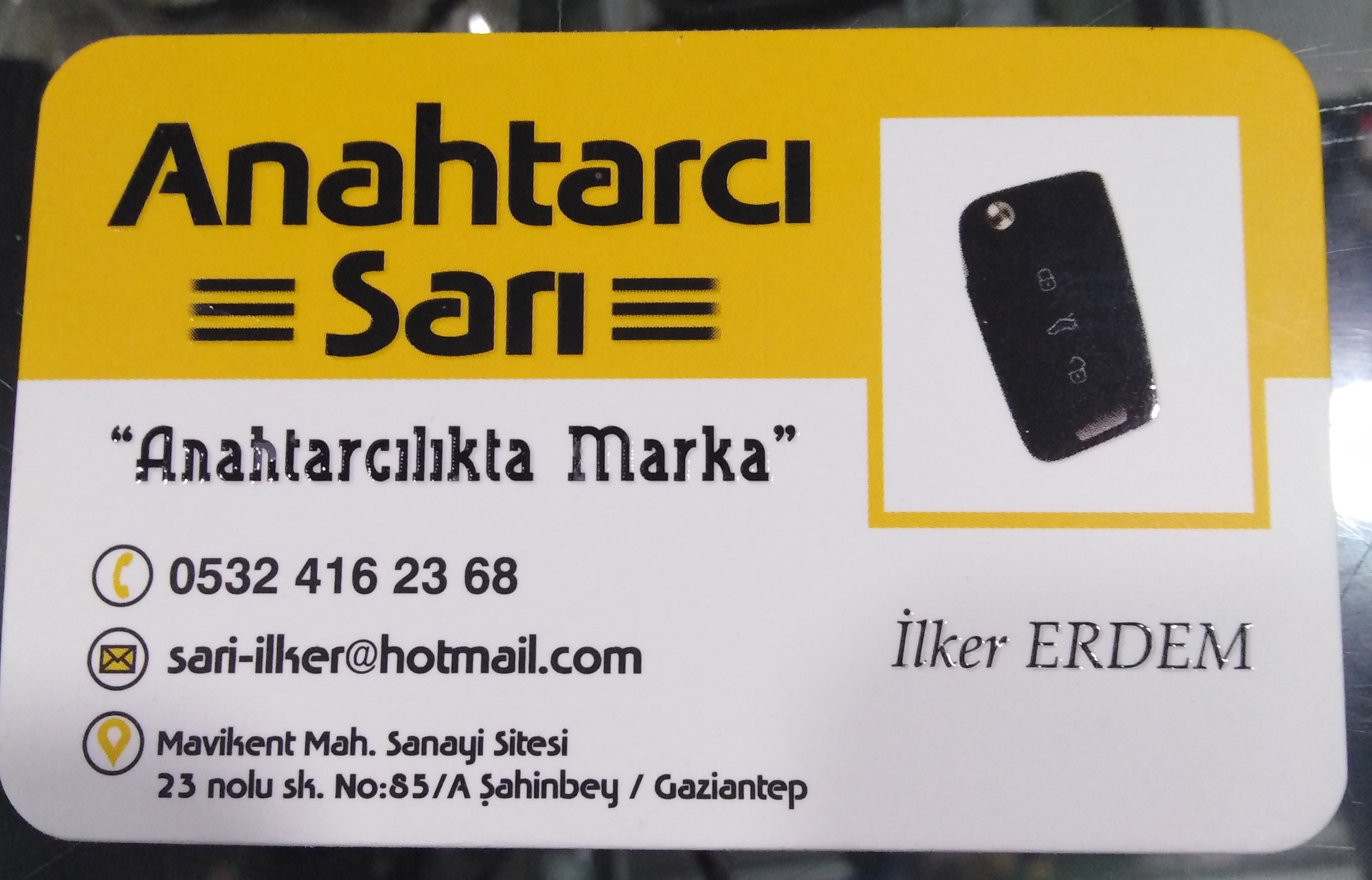 Anahtarı Sarı İlker Usta